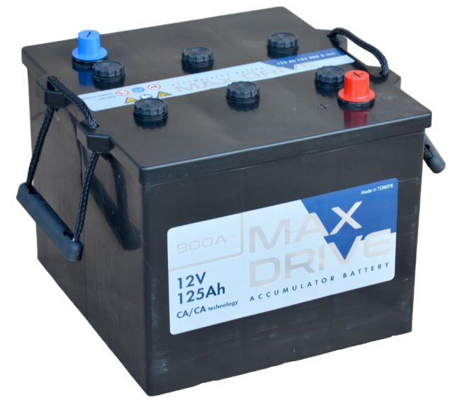 Акумулятор стартерний 125Ah (-/+) MAX DRIVE